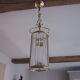 tailled crystal and brass hanging