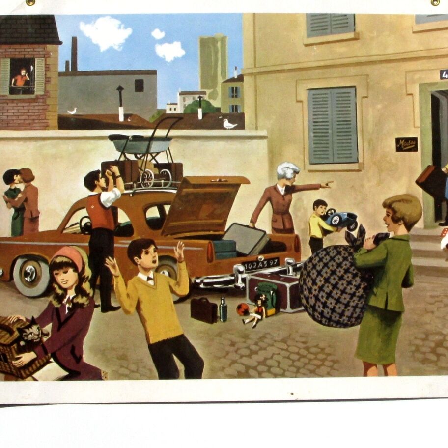 School poster Fernand Nathan 1967 - daily life n°30