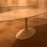 White marble table