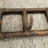 Vintage rattan coat rack from the 60s