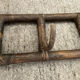 Vintage rattan coat rack from the 60s