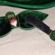 Decorative earthenware set with radish motif – vintage