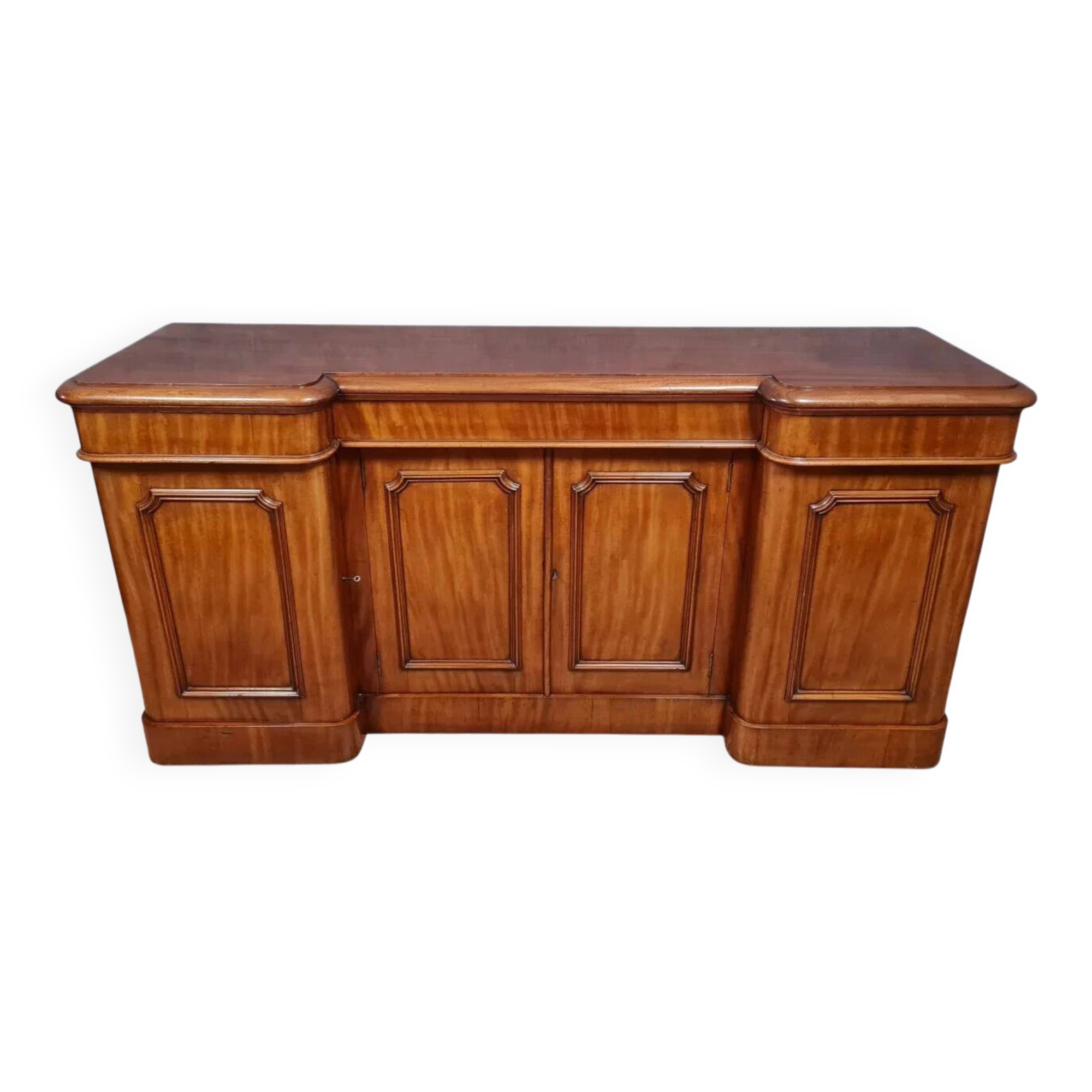 English sideboard from the Napoleon III period in blond mahogany circa 1850