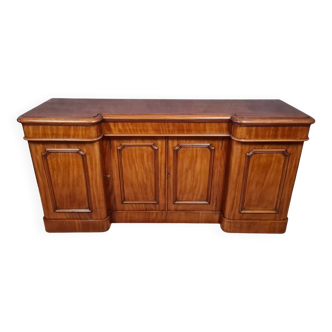 English sideboard from the Napoleon III period in blond mahogany circa 1850