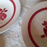 Set of plates of Opaque Porcelain from Gien