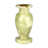 Vase onyx marbré brun vert