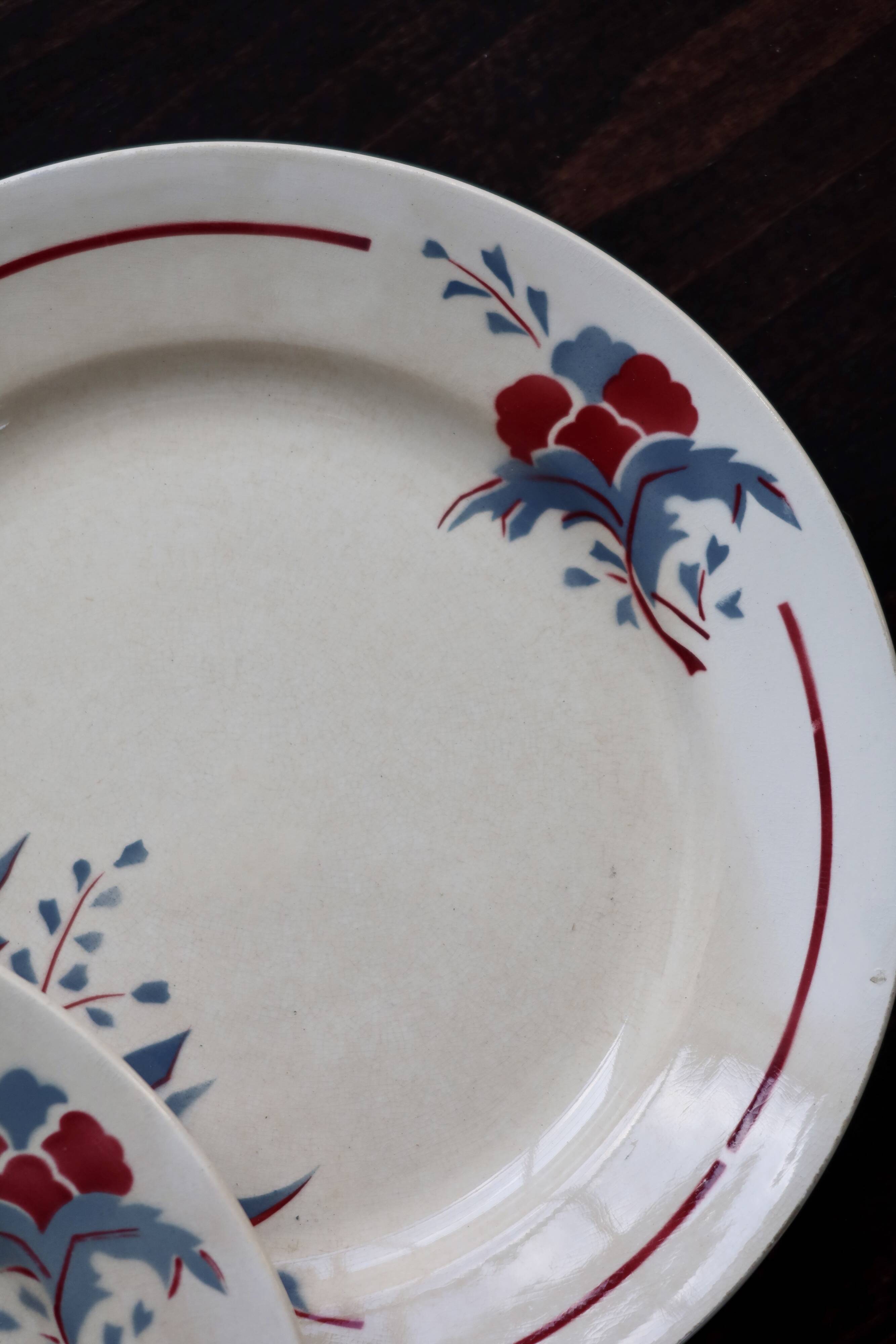 6 vintage dinner plates – Nimy Pottery
