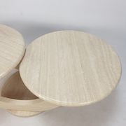 Italian travertine coffee table, 1980s