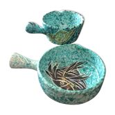 Borty vallauris fish-decorated ceramics