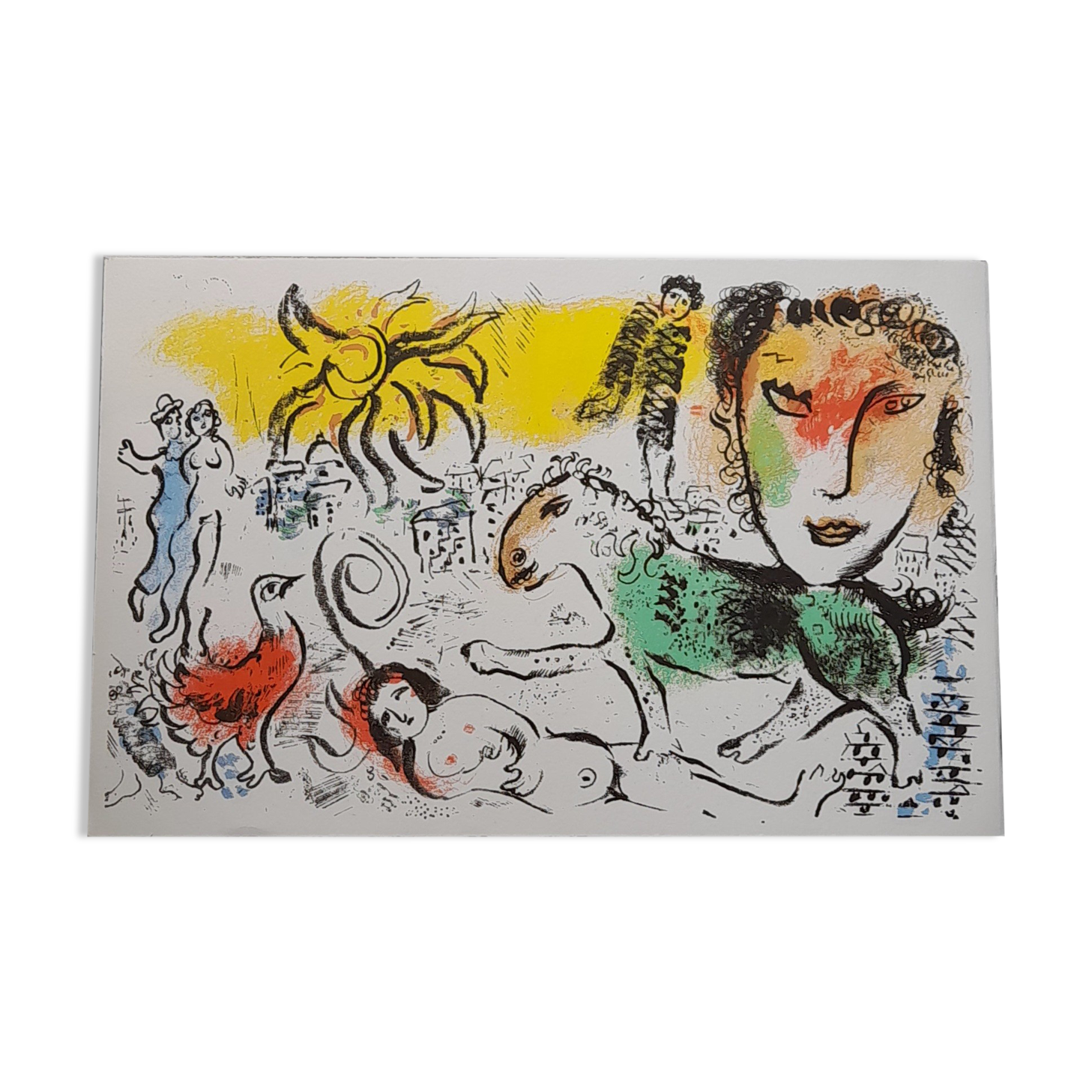 Original lithograph M.Chagall 1973