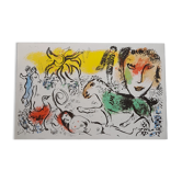 Original lithograph M.Chagall 1973