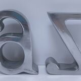 Paire de serre-livres "A" et "Z" en fonte d'aluminium