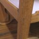 Brutalist Scandinavian bar cart / serving trolley in solid oak, 1950s