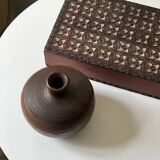 Glazed stoneware neck vase, France 1950