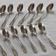 12 silver-plated metal teaspoons by Félix Frères