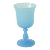 Opaline vase, sky blue, 1970 - 18 x 10 cm