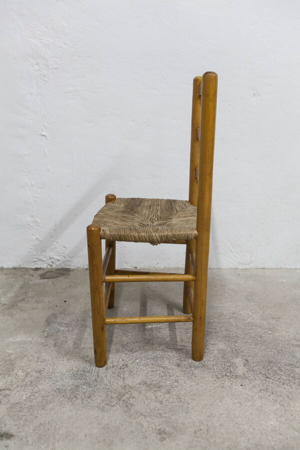 Paire chaises rustiques frêne massif