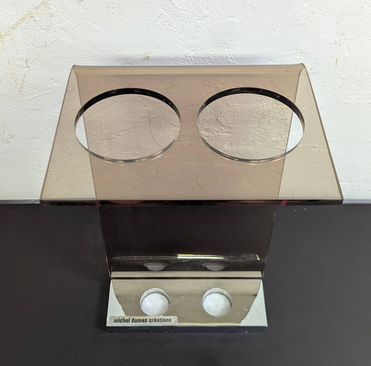 Umbrella stand Michel Dumas vintage plexiglass design 1970