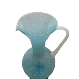 Vintage Blue Swirl Carafe From Italy, 1950/60s