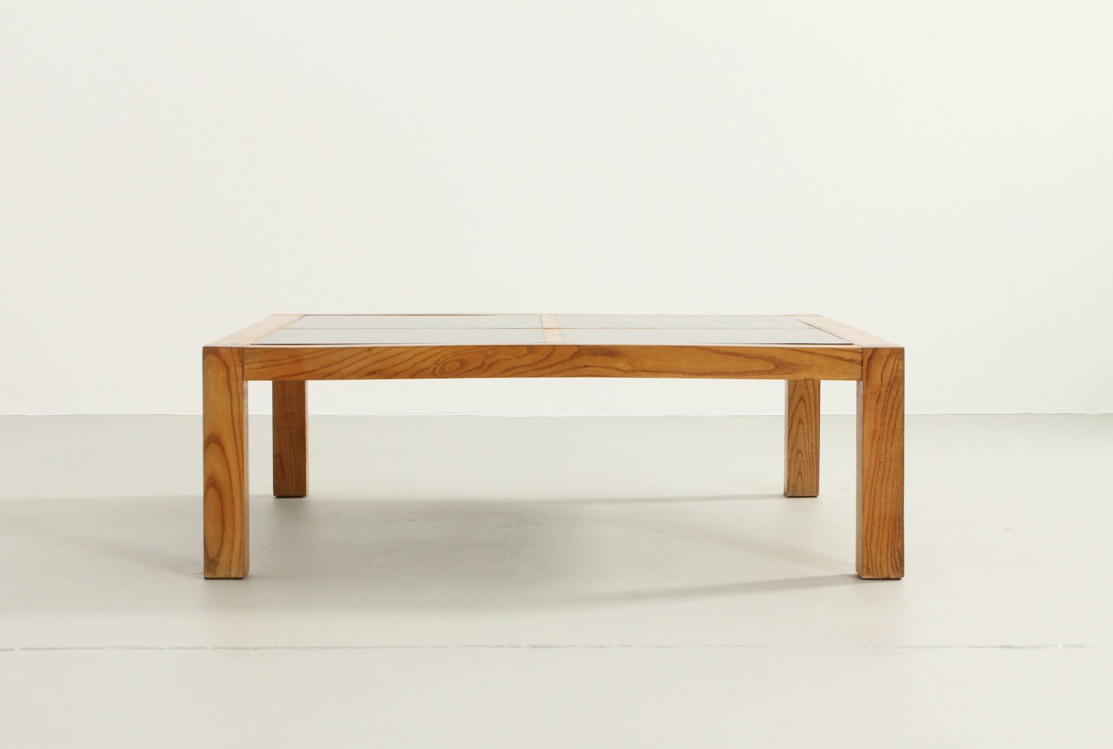 Coffee table or side table in pine and laminate, France, 1970s