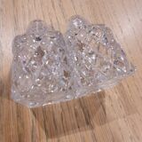 Cut glass salt and pepper shakers