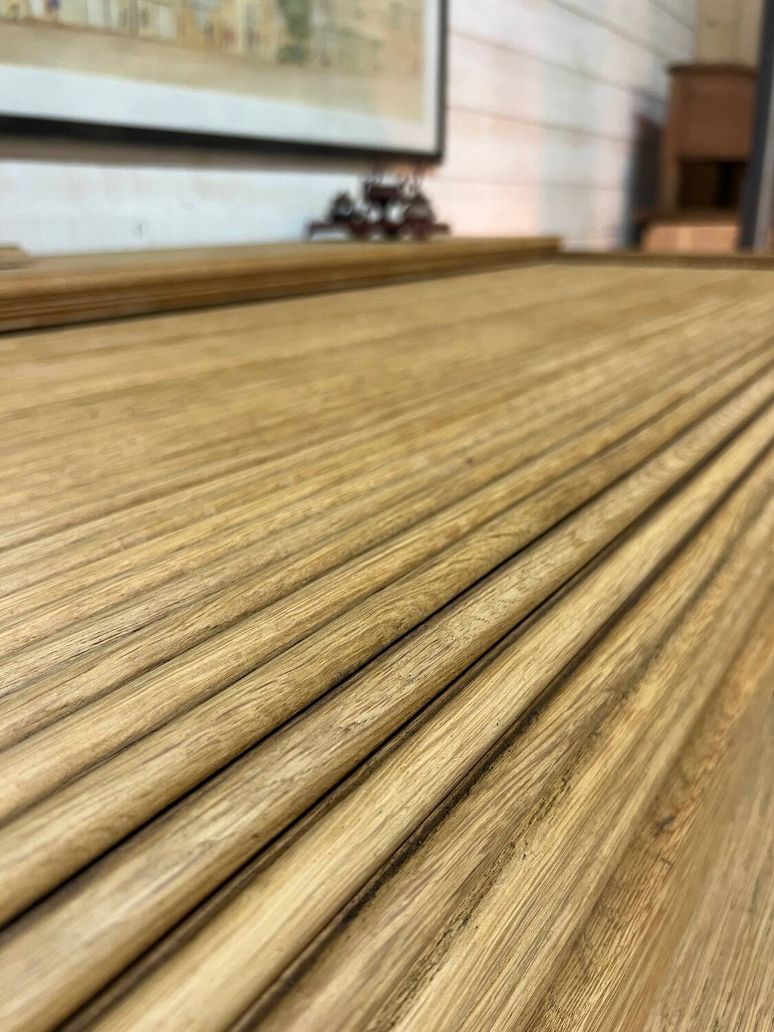 1920s American oak curtain desk