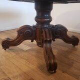 Table à pied central du 19e siècle avec rallonges -16 couverts