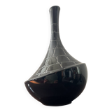 Vase soliflore vintage en céramique émaillée