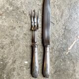 Christofle service cutlery in silver metal