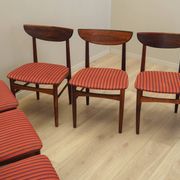 Set of six rosewood chairs, Danish design, 1970s,  Skovby Møbelfabrik