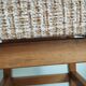 Tabouret bois et tissu scandinave