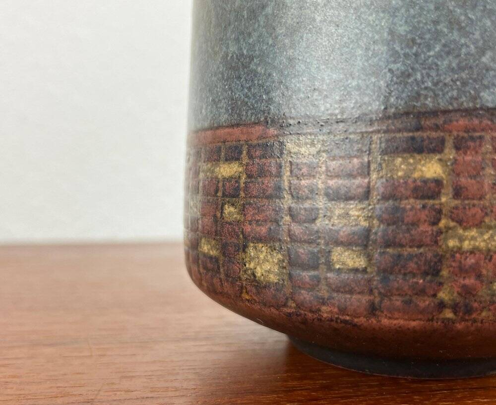 Ceramic vase from a German studio from the mid-century by Elisabeth Pluquet-Ulrich, 1960s.