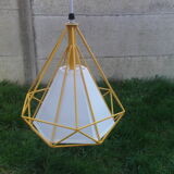 Yellow metal suspension with white blind