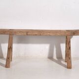 Antique solid wood bench (c.1870) #30
