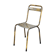 Yellow metal bistro chair
