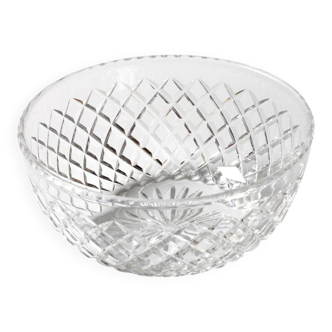 Mid-century Centerpiece, Vintage Clear Glass Fruit or Salad Bowl / Florence