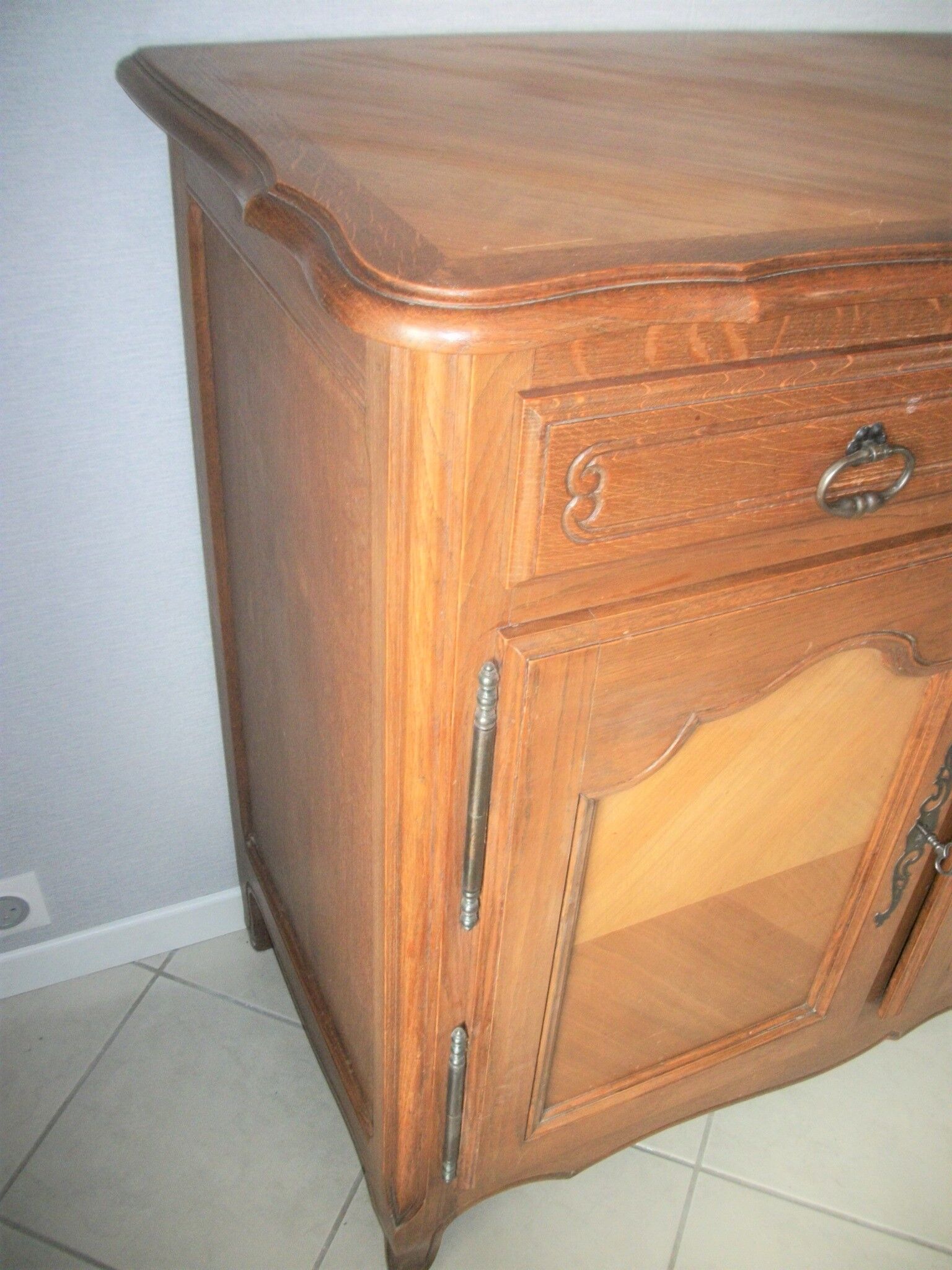 Wooden sideboard. Row