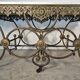 Exceptional large presentation table in cast iron from the late 19th century.