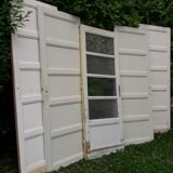 Porte vintage panneautée