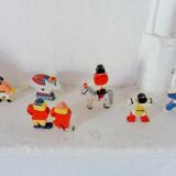 Vintage circus with wooden subjects