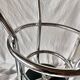 Vintage bar stool in black skai and chrome metal
