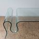 Table basse porte revues verre trempé