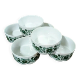 6 ramequins Rosenthal Monbijou décor Giscard porcelaine vintage