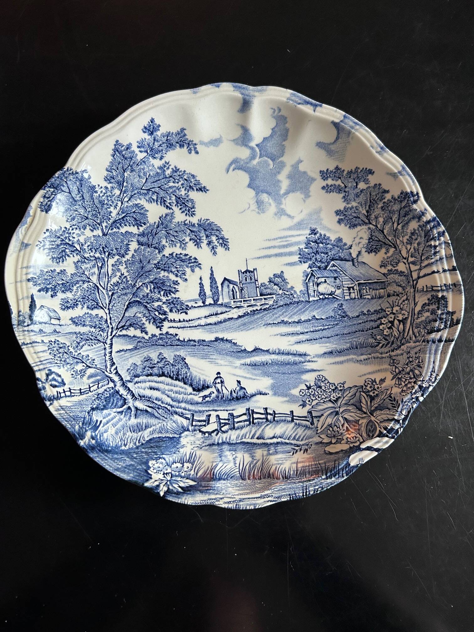 dessert plates and dish English Style