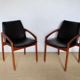Suite of four armchairs