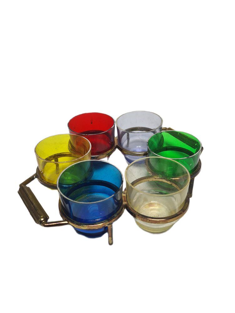 Vintage alcohol set, Denmark, 1960s, set of 7