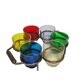 Vintage alcohol set, Denmark, 1960s, set of 7