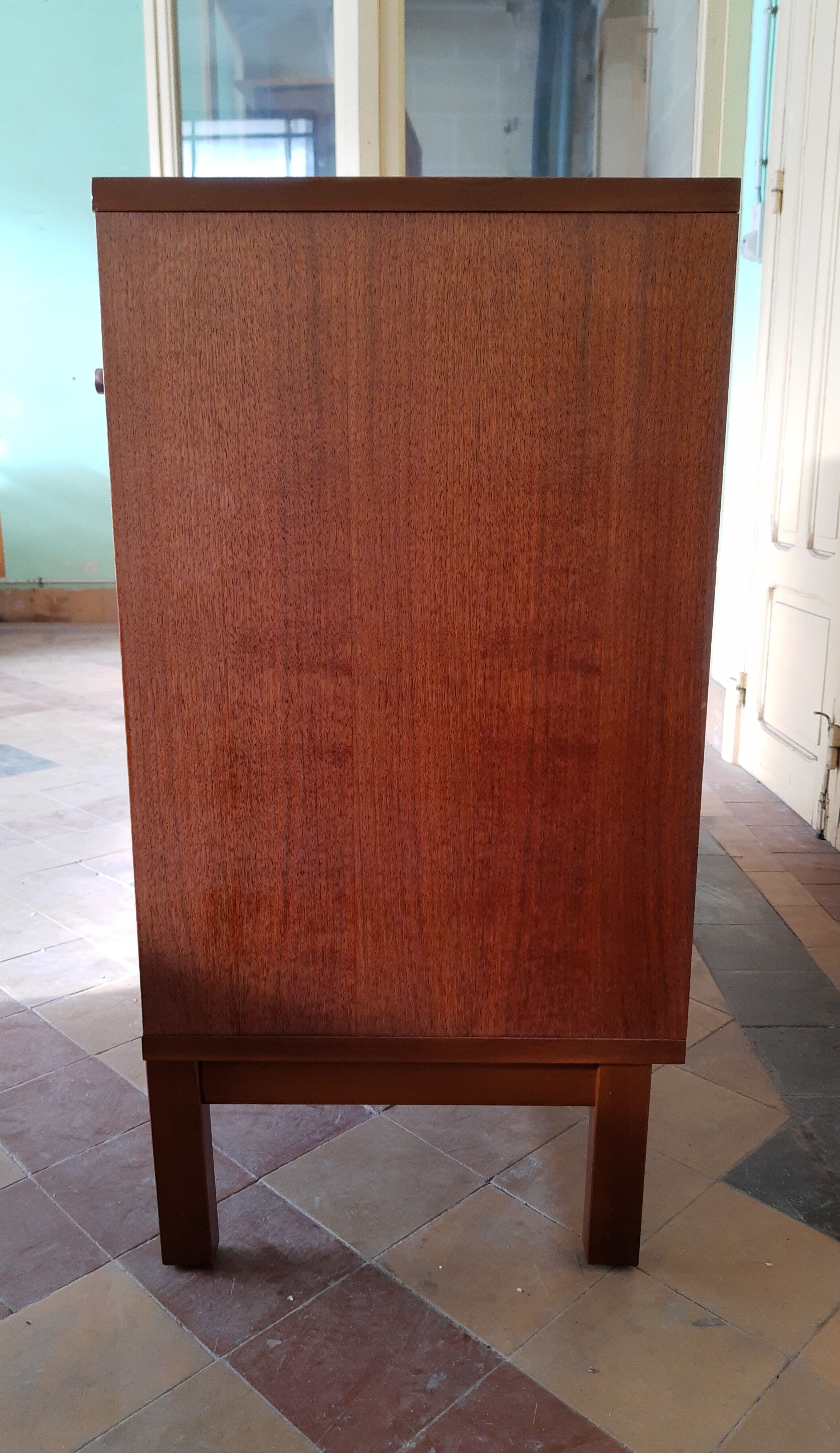 Bahut low teak vintage 80s