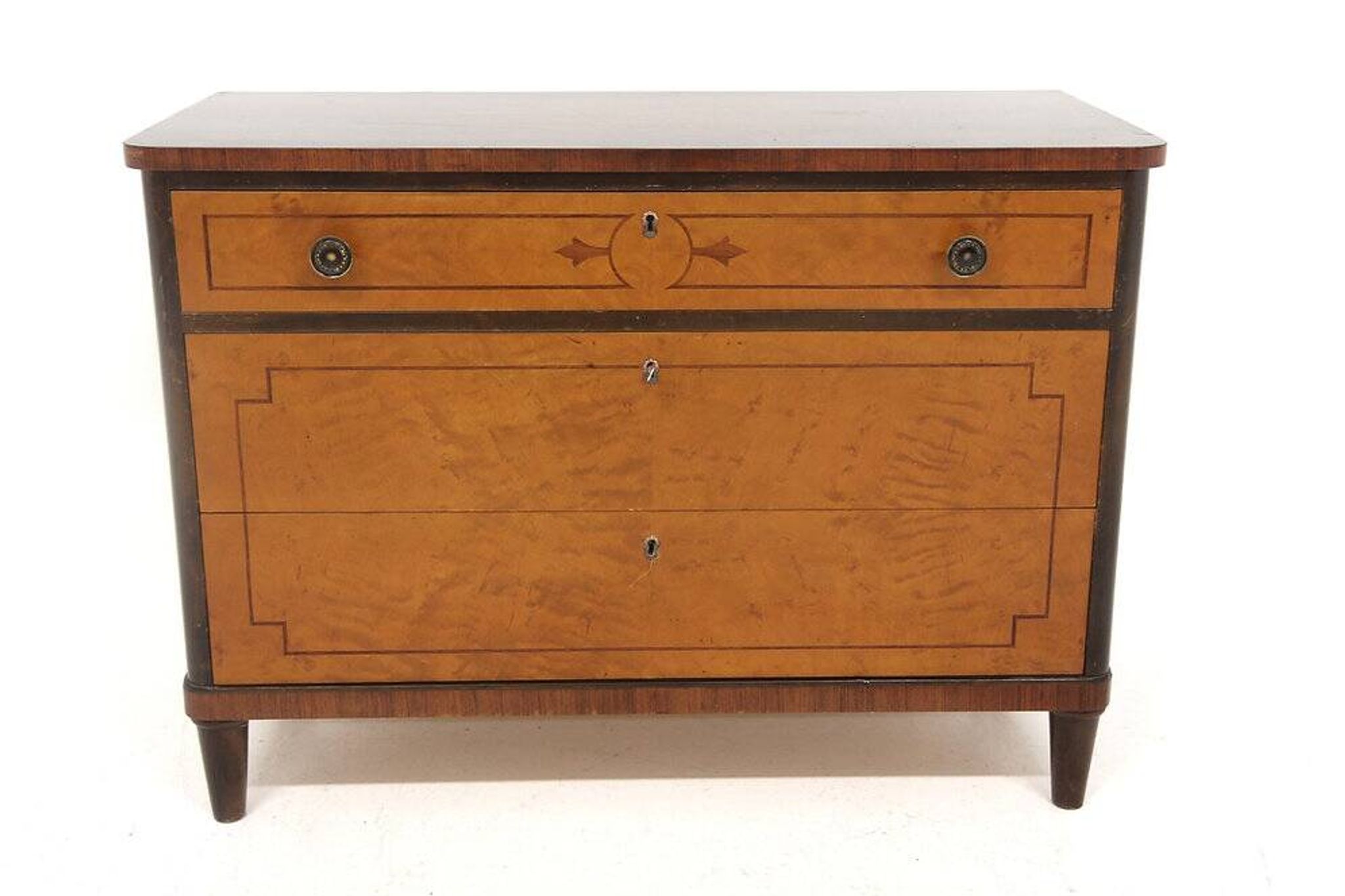 Scandinavian mahogany chest of drawers, Swedish Grace, Sweden, 1920