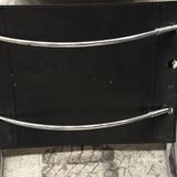 Set of 4 black leather chairs by Ludwig Mies Van Der Rohe